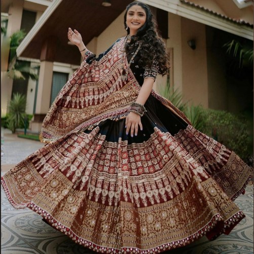 Navratri Special Muslin Cotton Printed Lehenga Choli